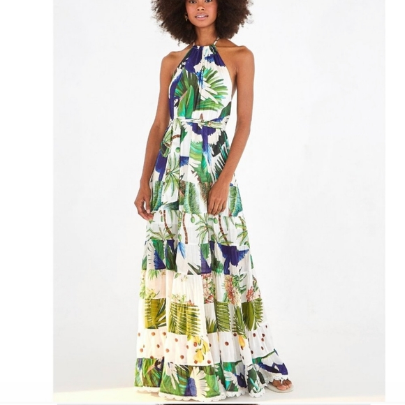 FARM Rio Dresses & Skirts - NWT FARM Rio Mitra Halter Maxi Dress